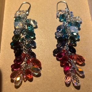Authentic Swarovski Vibrant Niagara Cascade Earrings